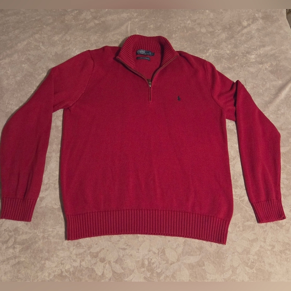 Men's Polo by Ralph Lauren Red Sweater - Picture 5 of 10